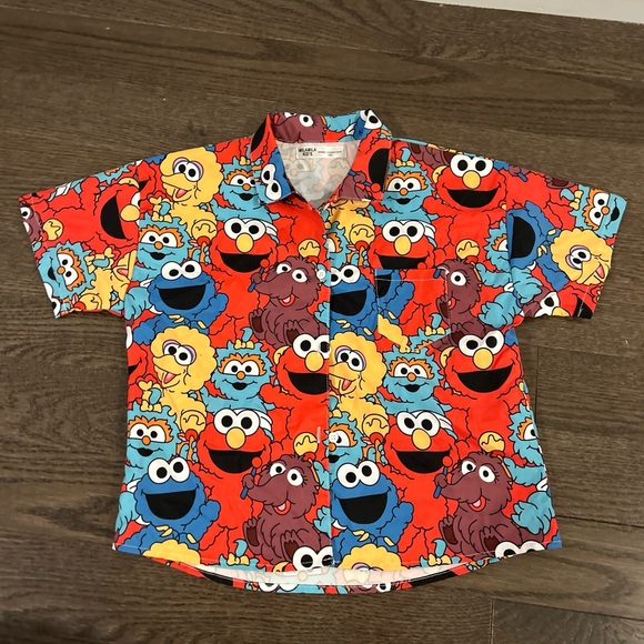 MILAMILA kids Other - Playful Character Print Kids Button Down Shirt